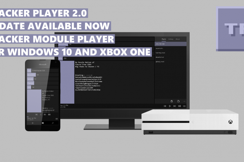 Tracker Player for Windows 10 Mobile, Windows 10 and Xbox One reaches version 2.0