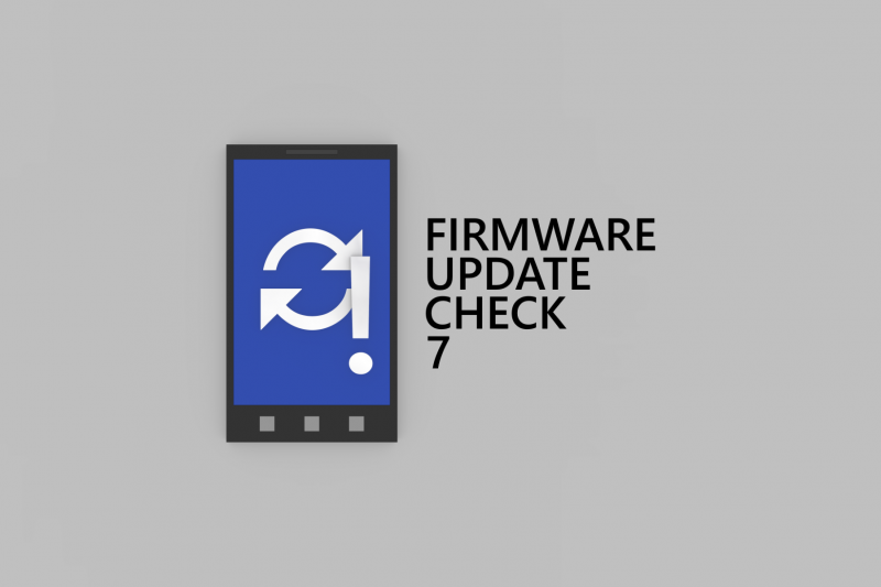 Firmware Update Check 7 – Update available on Windows Phone 8 and Windows Phone 8.1
